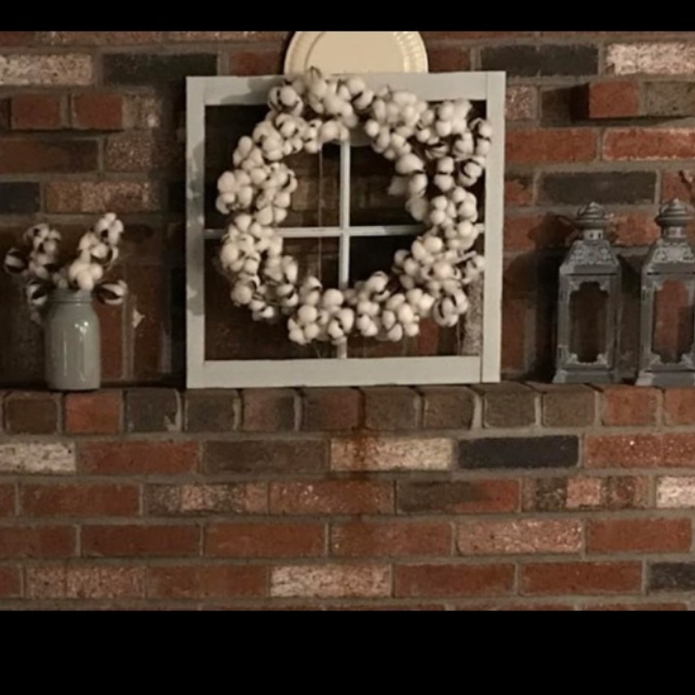 Cotton wreath